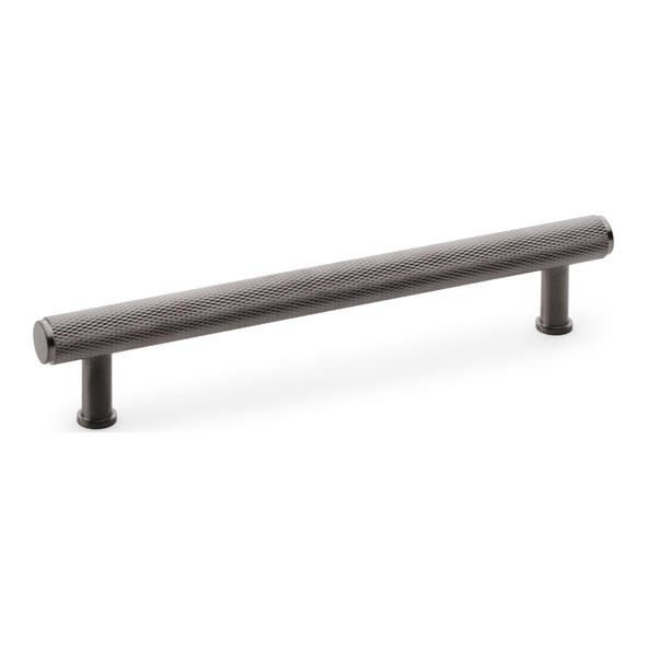 AW809-160-DBZPVD • 160mm c/c • Dark Bronze • Alexander & Wilks Crispin Knurled T-Bar Cupboard Pull Handle